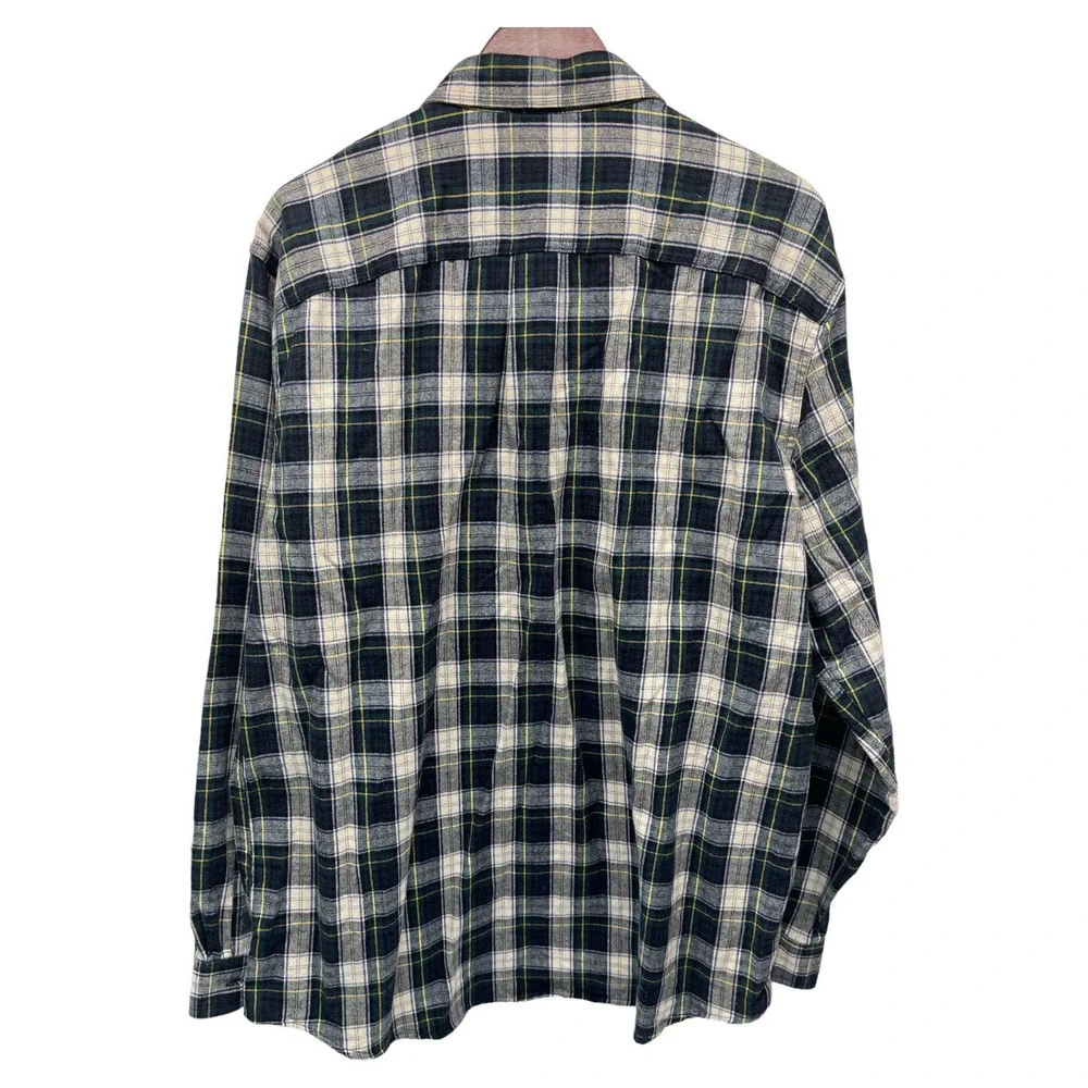 L.L.Bean Mens XL Plaid Button Down Long Sleeve‎ Shirt